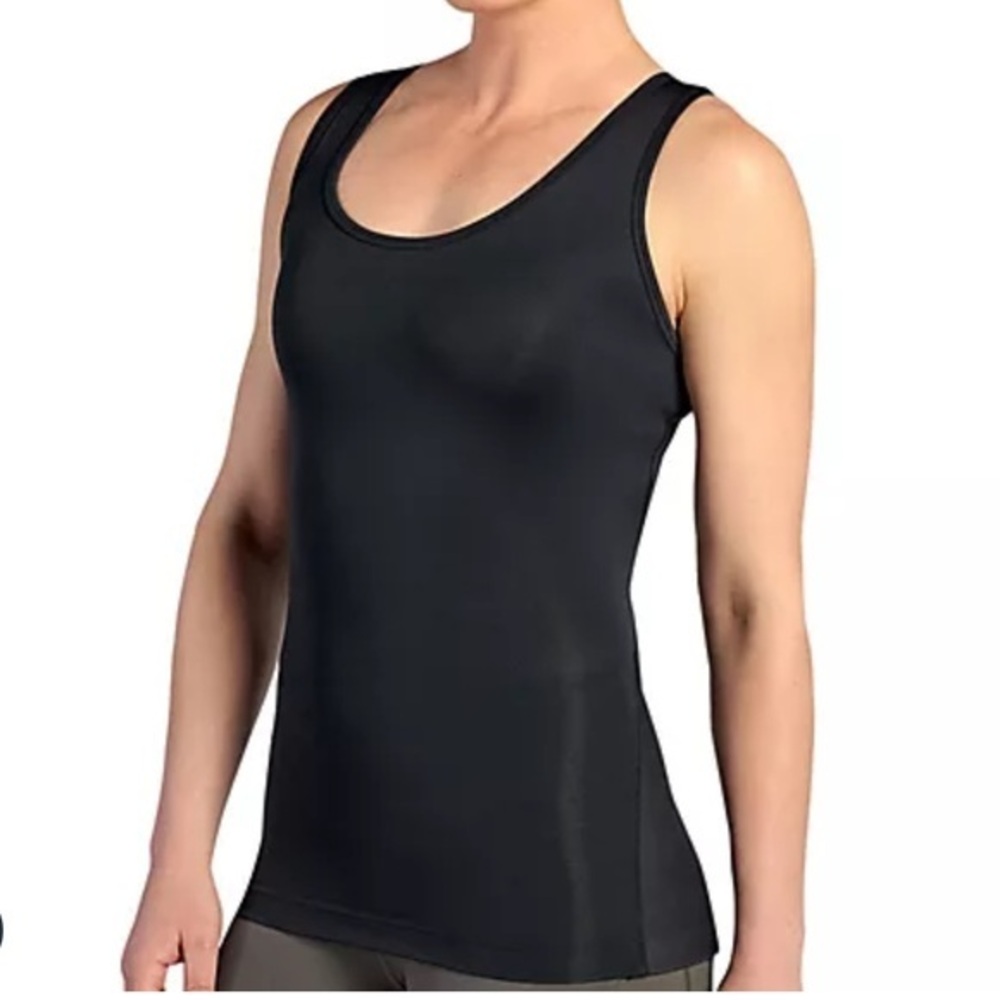 TOMMIE COPPER WOMEN’S LOW BACK SUPPORT BLACK TANK TOP NWT SZ M